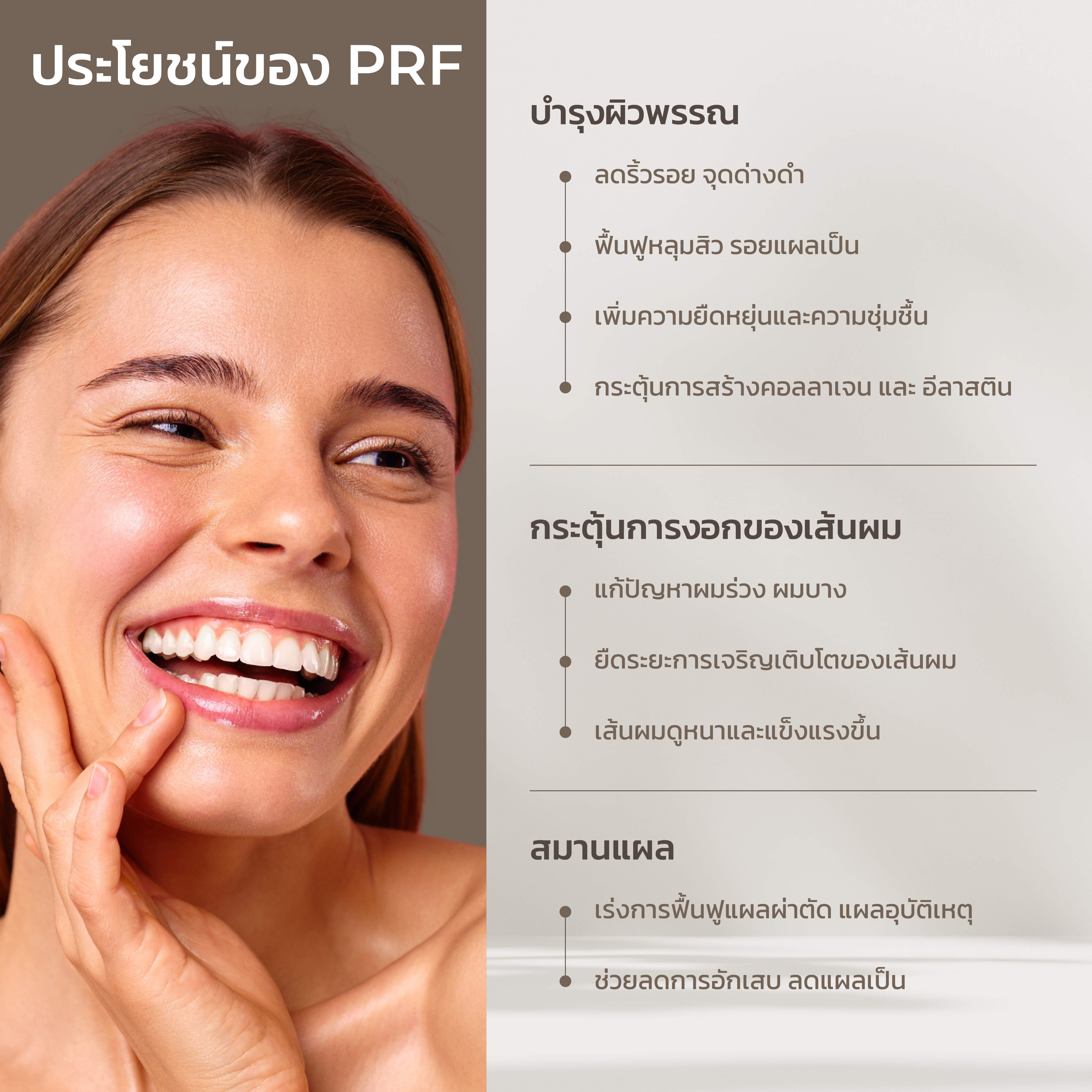 ผลการรักษาผมร่วงด้วย PRF เปรียบเทียบก่อนและหลัง เส้นผมหนาขึ้น แก้ปัญหาผมบาง